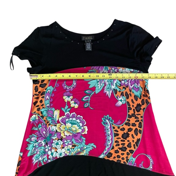 Isabel Artistic Print Women’s Shirt Tunic Size M - Picture 4 of 9